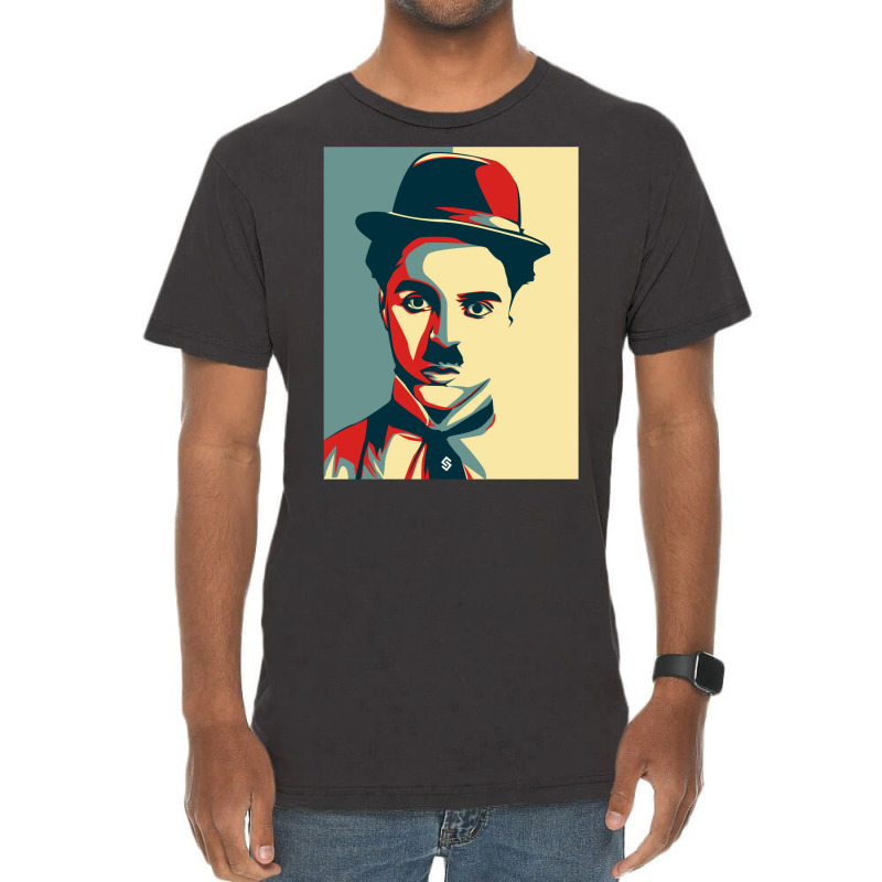 Charlie Chaplin Vintage T-Shirt by bouzoshadzirh | Artistshot