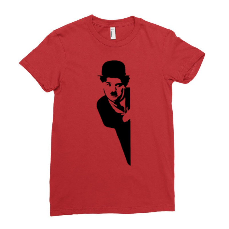 Charlie Chaplin  1 Ladies Fitted T-Shirt by bouzoshadzirh | Artistshot