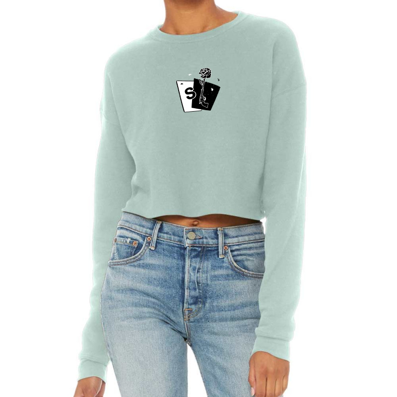 S Cart Rose Gun Cropped Sweater | Artistshot