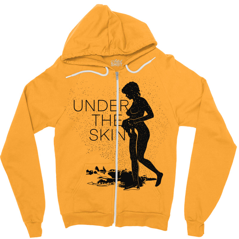 Under The Skin Black Zipper Hoodie | Artistshot