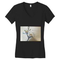 Img 2902-magnolia Oil Pastel Art Work Women's V-neck T-shirt | Artistshot