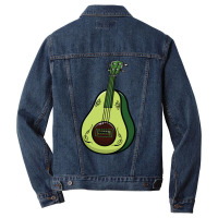 Avocado Oriental Oud Music Instrument Yellow Men Denim Jacket | Artistshot