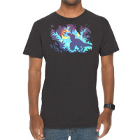 Stargazing Dino (blue Variant) Vintage T-shirt | Artistshot