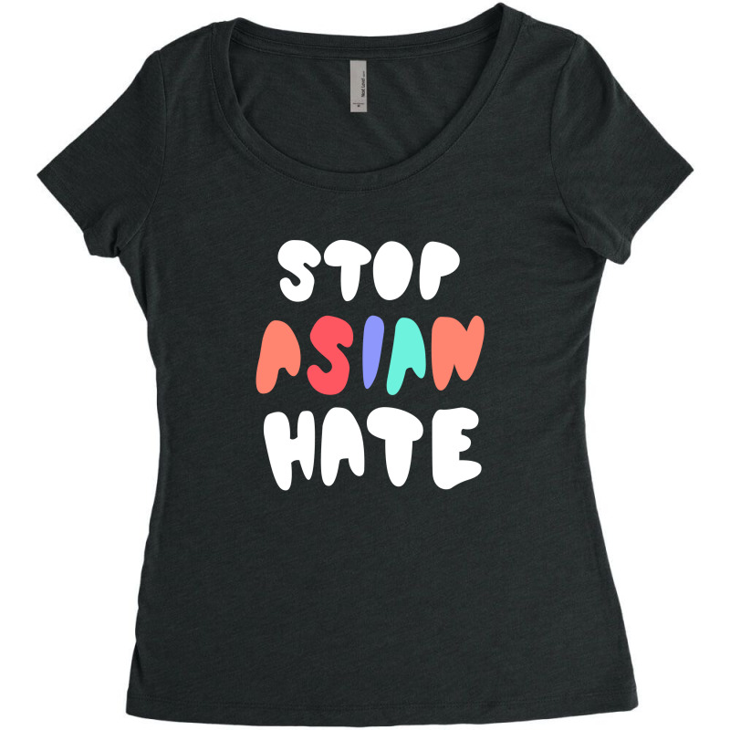 Stop Asian Hate Women's Triblend Scoop T-shirt | Artistshot