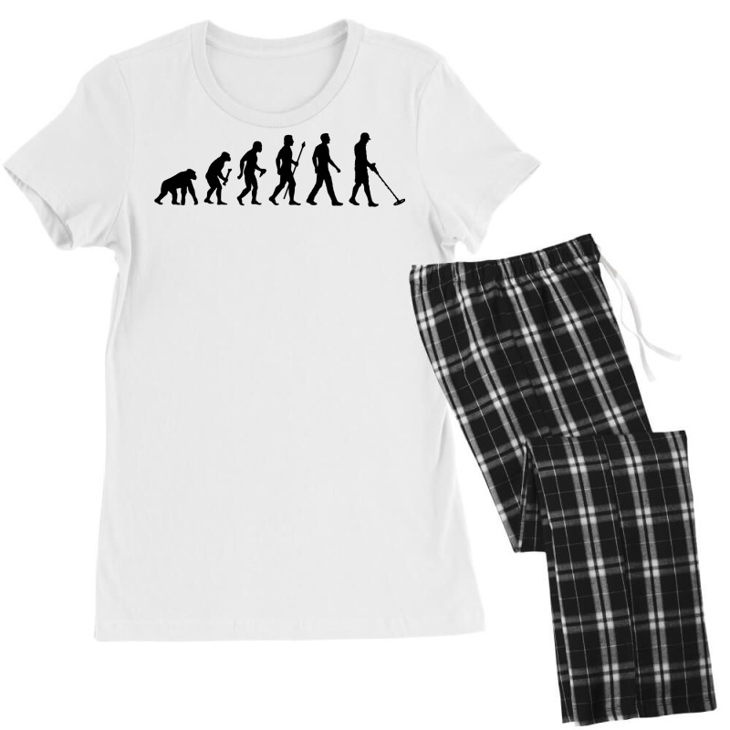 Funny Metal Detecting Evolution Women's Pajamas Set by krasoncronand | Artistshot