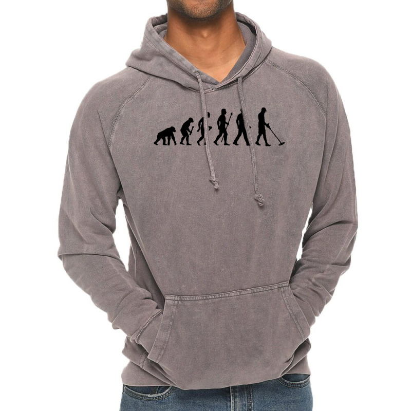 Funny Metal Detecting Evolution Vintage Hoodie by krasoncronand | Artistshot