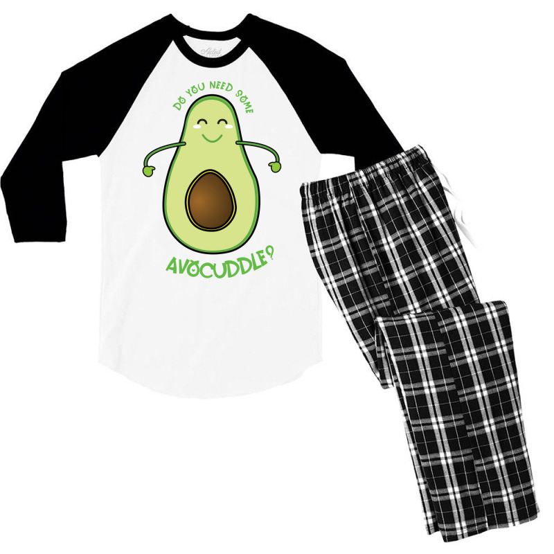 Avocuddle Retro Men's 3/4 Sleeve Pajama Set | Artistshot