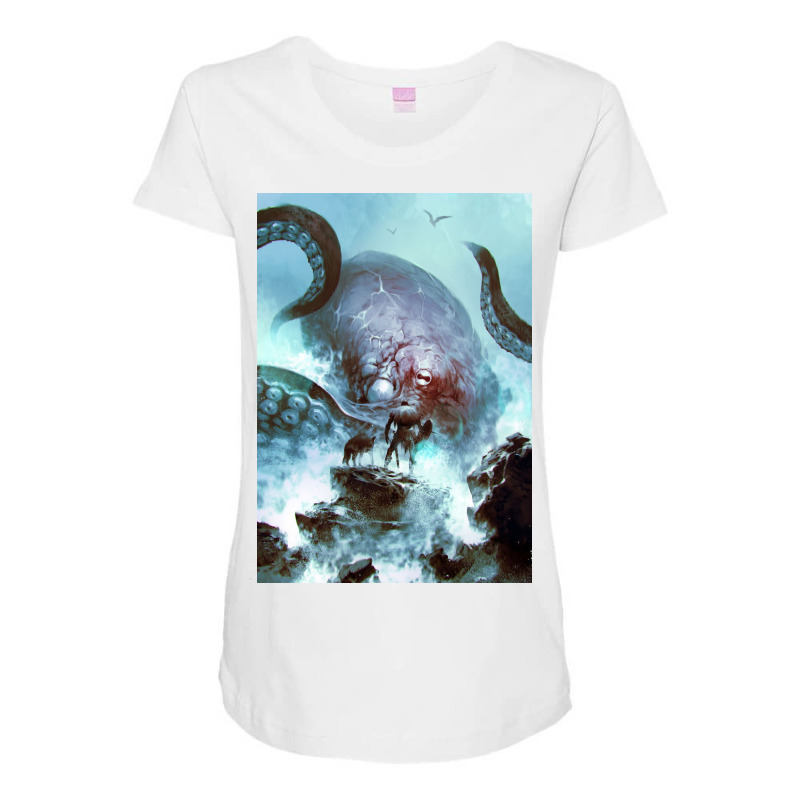 Tarkan And Wolf Maternity Scoop Neck T-shirt by kalmahul | Artistshot