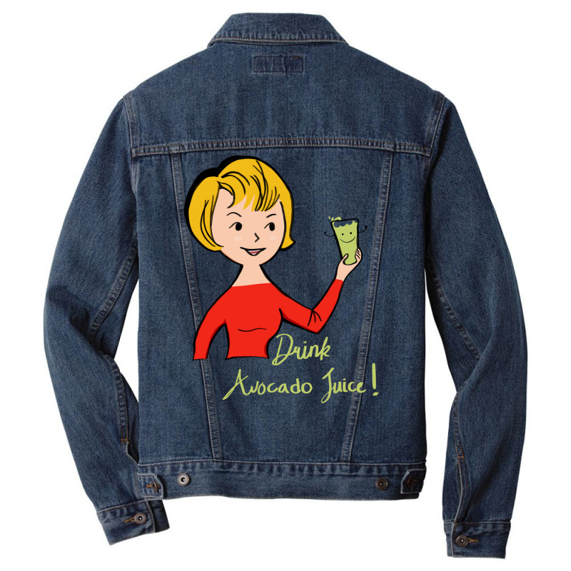 Drink Avocado Juice Music Men Denim Jacket | Artistshot