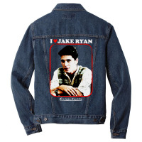 Jake Ryan I Love Srtle 2 (black) Men Denim Jacket | Artistshot