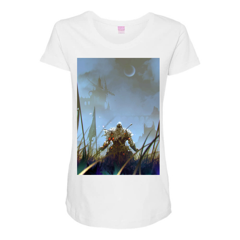 Knight Maternity Scoop Neck T-shirt by kalmahul | Artistshot