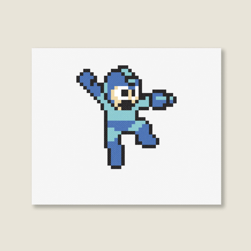 Megaman Jump'n Shoot Landscape Canvas Print | Artistshot