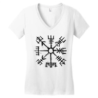 Viking Compass Vegvisir Women's V-neck T-shirt | Artistshot