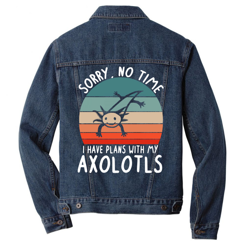 Plans With Axolotl Saying Bag Reptile People Girl Men Denim Jacket by robbietweedz | Artistshot