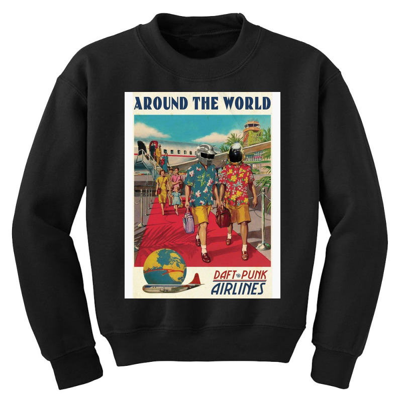 Daft Around The World Youth Sweatshirt | Artistshot