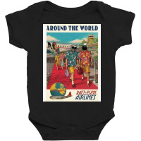 Daft Around The World Baby Bodysuit | Artistshot