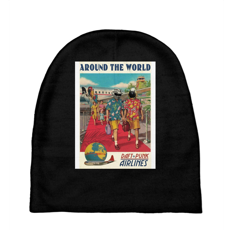 Daft Around The World Baby Beanies | Artistshot