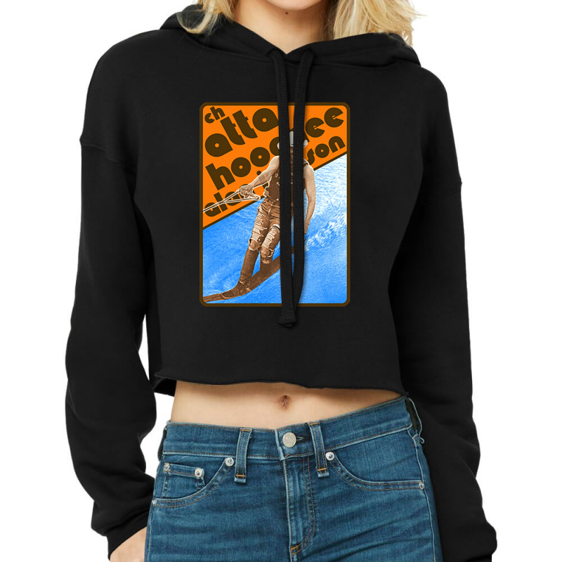 Alan Jackson Chattahoochee Waterskiing Retro Count Cropped Hoodie by LanaErica | Artistshot