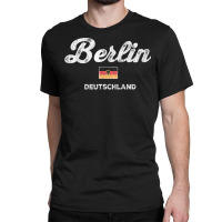 Berlin Germany T Shirt Vintage Sports Script Deuts Classic T-shirt | Artistshot