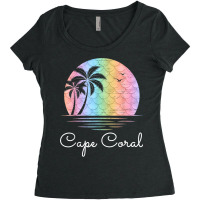 Cape Coral Florida Vacation Beach Island Family Gr Women's Triblend Scoop T-shirt | Artistshot