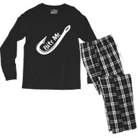 Bite Me Fish Hook Men's Long Sleeve Pajama Set | Artistshot