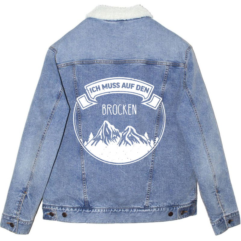 Brocken I Brockenbahn Walpurgis Harz Motiv Fur Har Unisex Sherpa-lined Denim Jacket | Artistshot