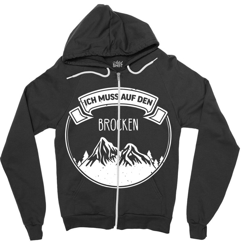 Brocken I Brockenbahn Walpurgis Harz Motiv Fur Har Zipper Hoodie | Artistshot