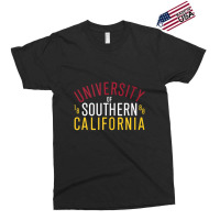 Trending Usc Tricolor Name Stack Cardinal White Go Exclusive T-shirt | Artistshot