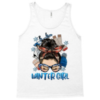 Messy Bun Winter Girl Tank Top | Artistshot