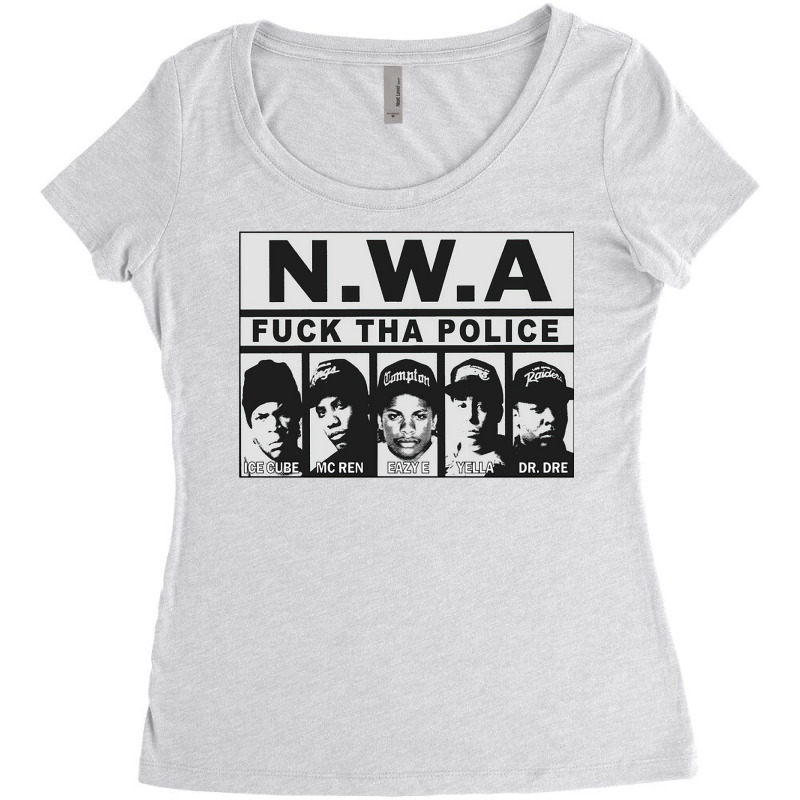 Nwa Fuck Tha Police Women's Triblend Scoop T-shirt by munarifury1 | Artistshot