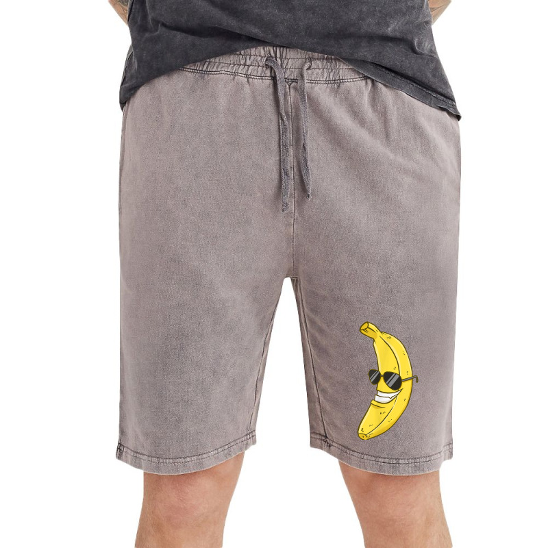 Banana Sunglasses Smiling Face Fruit Lover T Shirt Vintage Short by bettincam | Artistshot