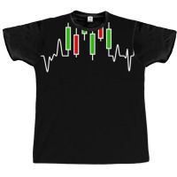 Forex Or Stock Trader Candlestick Heartbeat Graph Graphic T-shirt | Artistshot