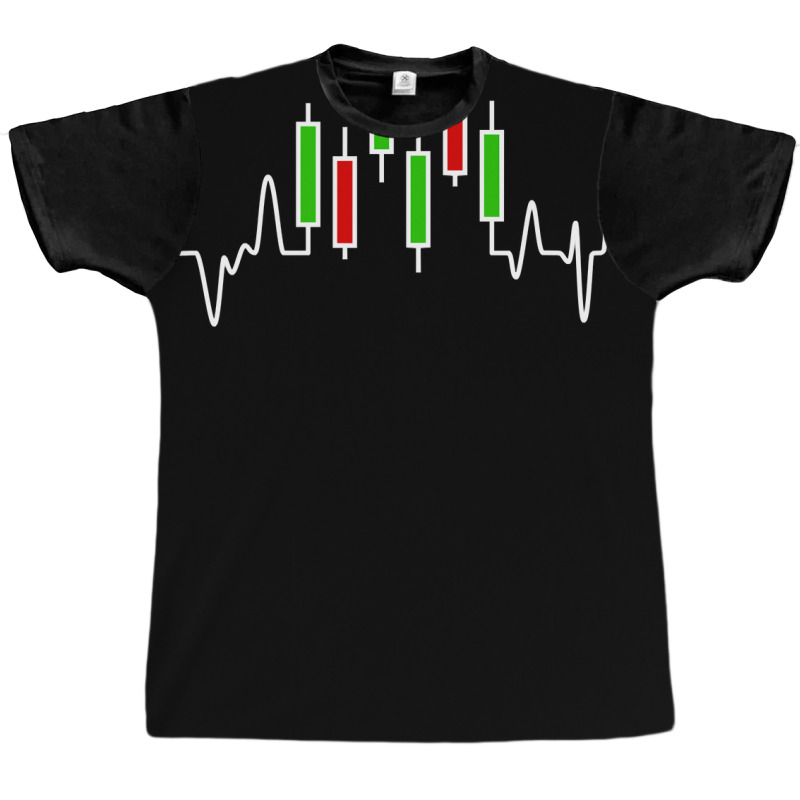 Forex Or Stock Trader Candlestick Heartbeat Graph Graphic T-shirt by scrabeck | Artistshot