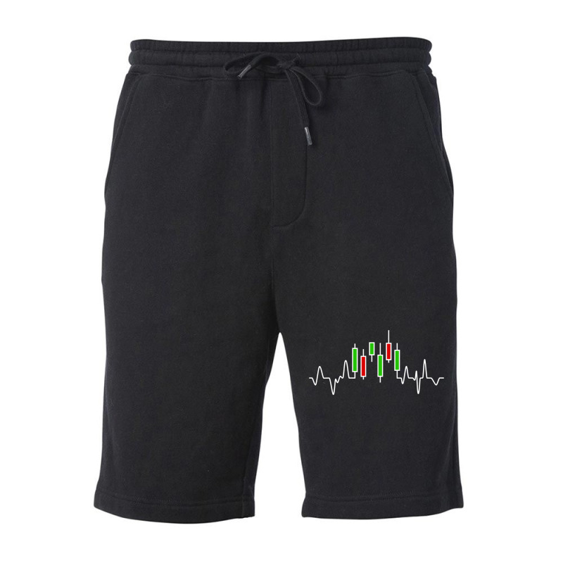 Forex Or Stock Trader Candlestick Heartbeat Graph Fleece Short by scrabeck | Artistshot