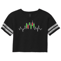 Forex Or Stock Trader Candlestick Heartbeat Graph Scorecard Crop Tee | Artistshot