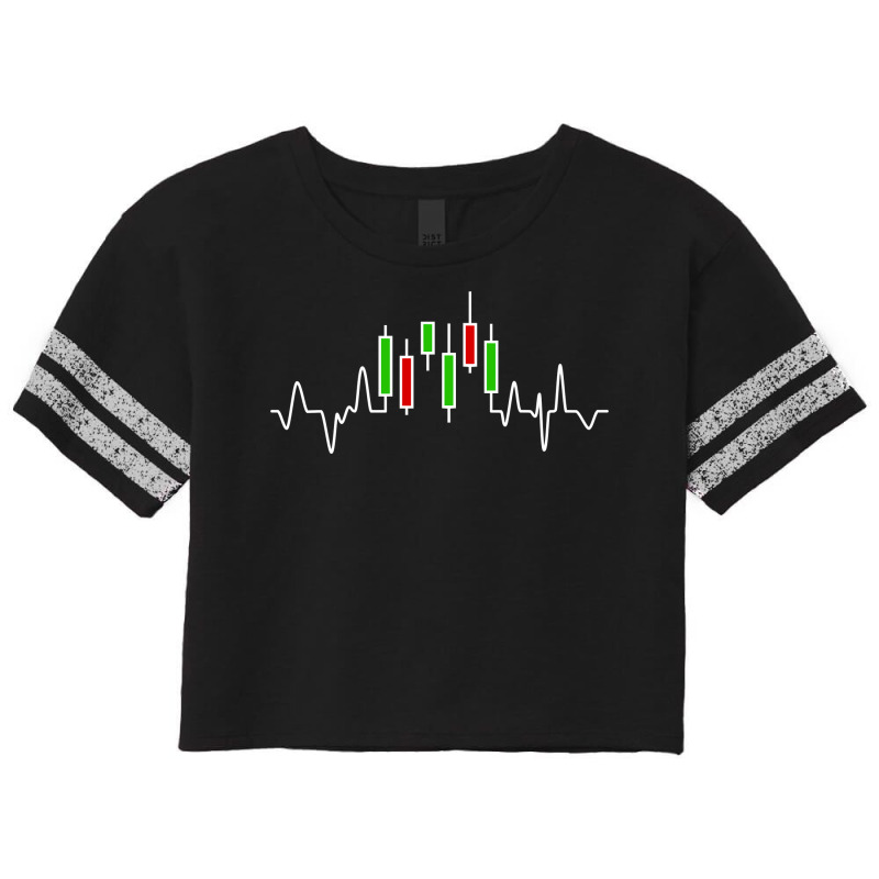 Forex Or Stock Trader Candlestick Heartbeat Graph Scorecard Crop Tee by scrabeck | Artistshot