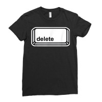 Delete Button Computer Key Halloween Group Costume Ladies Fitted T-shirt | Artistshot