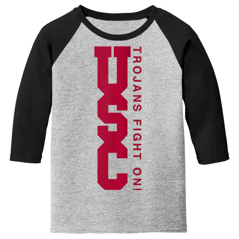 Limited Edition Usc Womens Vertical Stack Trojans Youth 3/4 Sleeve | Artistshot