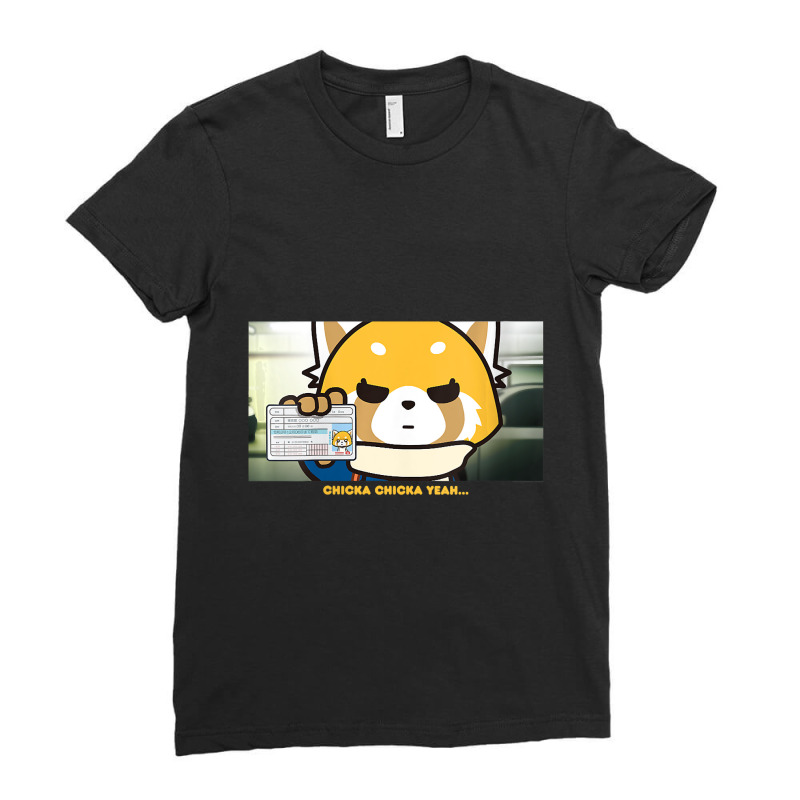 Hot Trend Womens Aggretsuko Drivers License V-neck Ladies Fitted T-Shirt by centralfantast | Artistshot