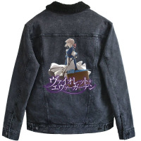 Violet Evergarden Anime Unisex Sherpa-lined Denim Jacket | Artistshot