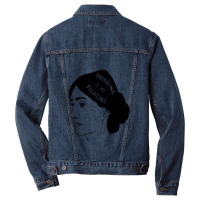 Virginia Woolf Literary Quote Tee For Book Lover Men Denim Jacket | Artistshot