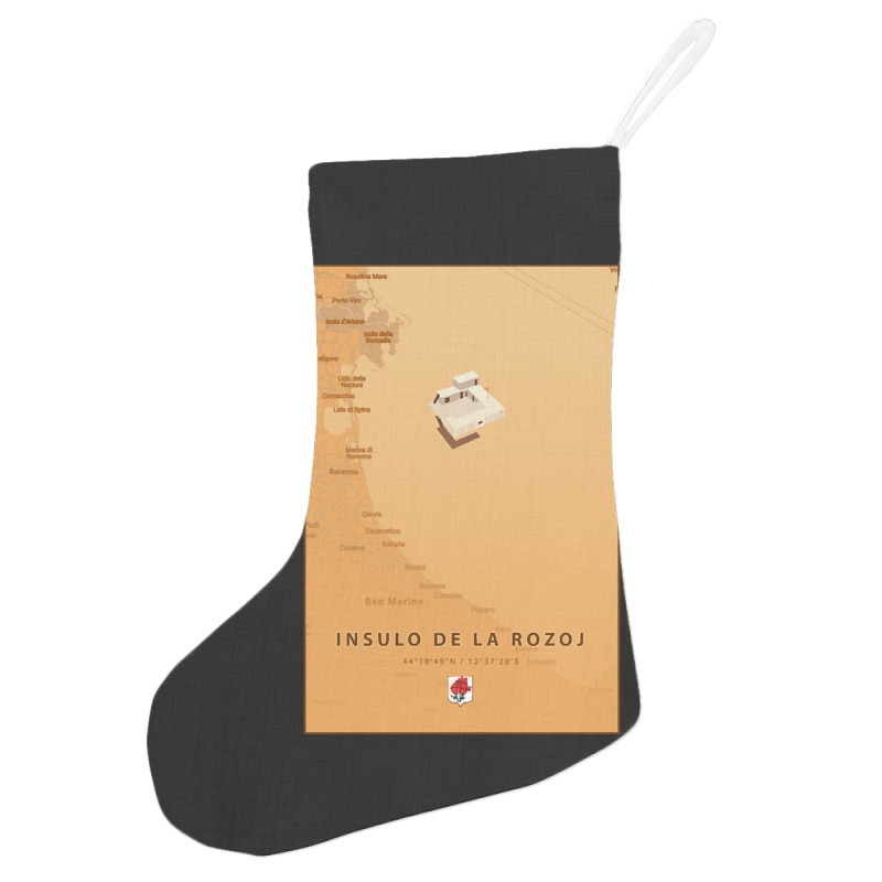 Trending Insulo De La Rozoj Map Holiday Stocking | Artistshot