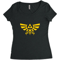 Golden Triforce Of Power Women's Triblend Scoop T-shirt | Artistshot