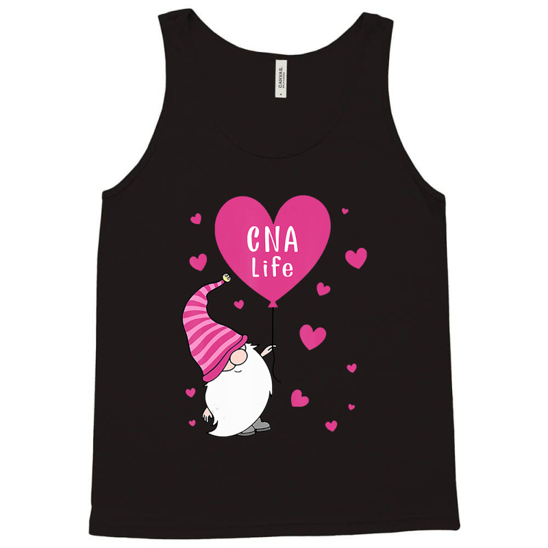 Cna Life Valentine Gnome Nurse Valentines Day Tank Top | Artistshot