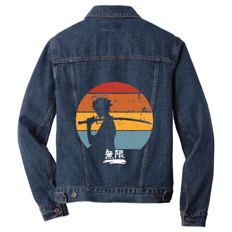 Samurai Champloo Mugen Sunset Silhouette Mugen Men Denim Jacket by kursinan | Artistshot