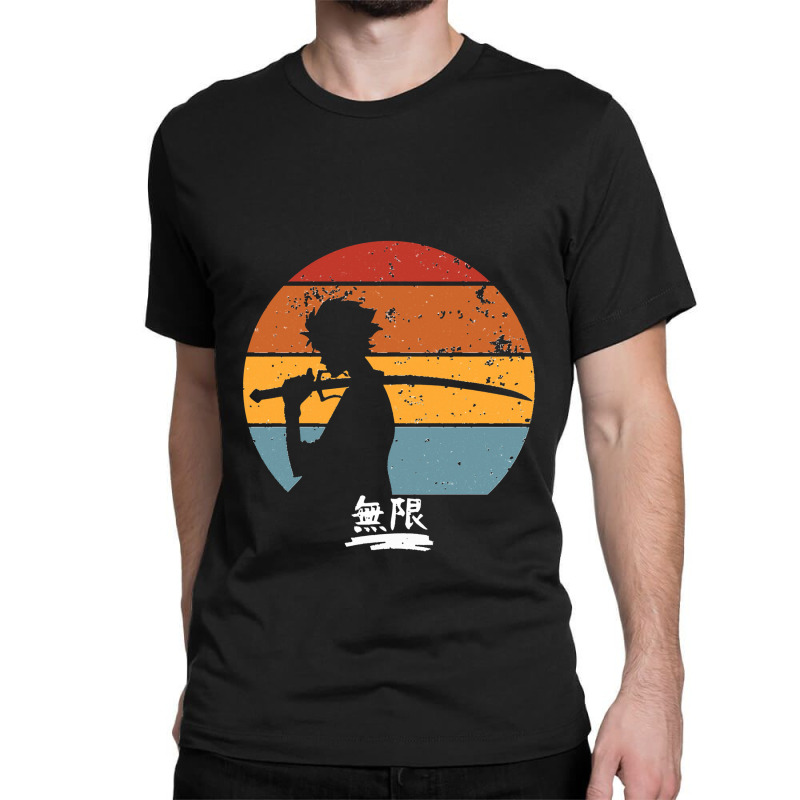 Samurai Champloo Mugen Sunset Silhouette Mugen Classic T-shirt by kursinan | Artistshot