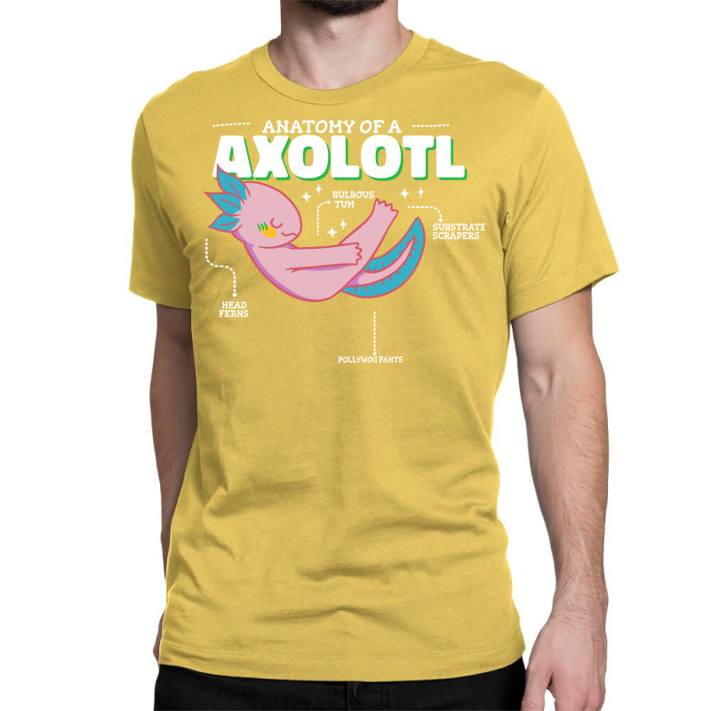 Anatomy Of Axolotl Retro Classic T-shirt | Artistshot