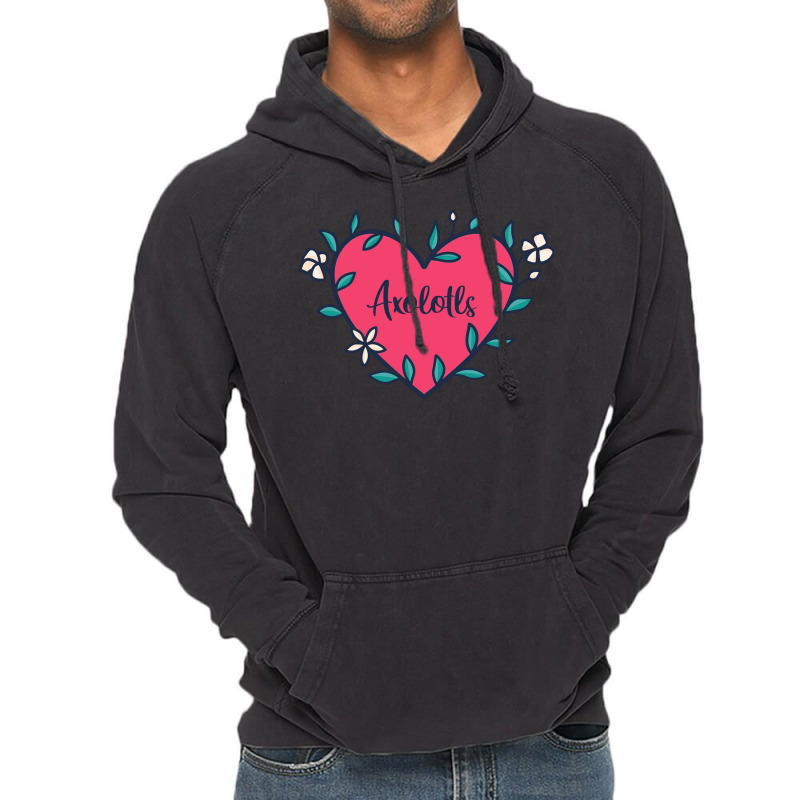 Axolotl Blue Quote Vintage Hoodie | Artistshot