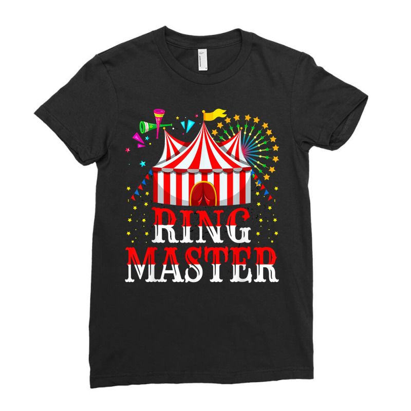 Circus Ringmaster Shirt Circus Shirt Vintage Circu Ladies Fitted T-Shirt by catricegar | Artistshot