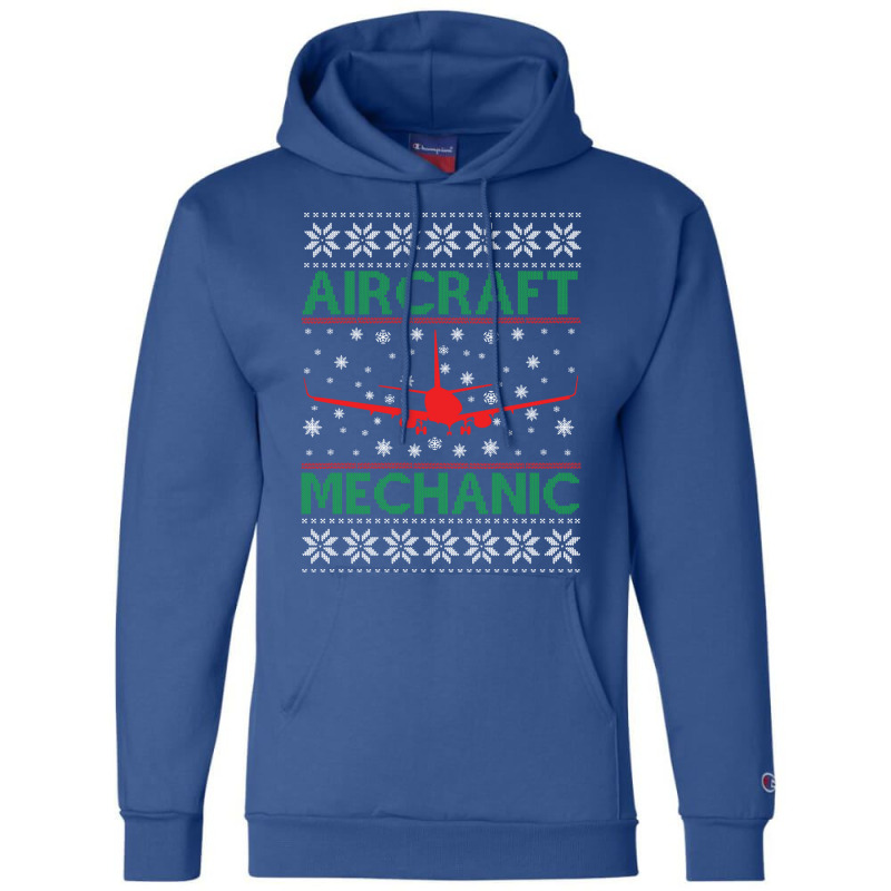 Aircraft Mechanic Ugly Sweater Music Champion Hoodie by kroepalhnai4 | Artistshot